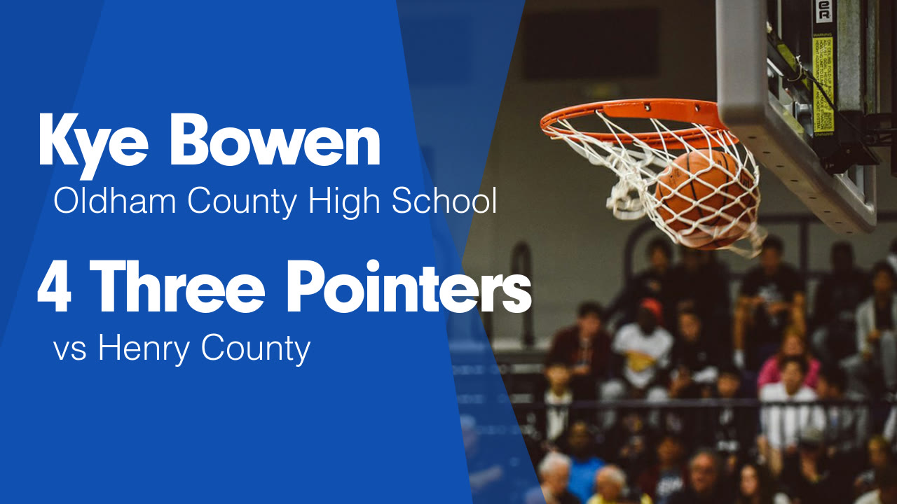 4 Three Pointers vs Henry County - Kye Bowen highlights - Hudl