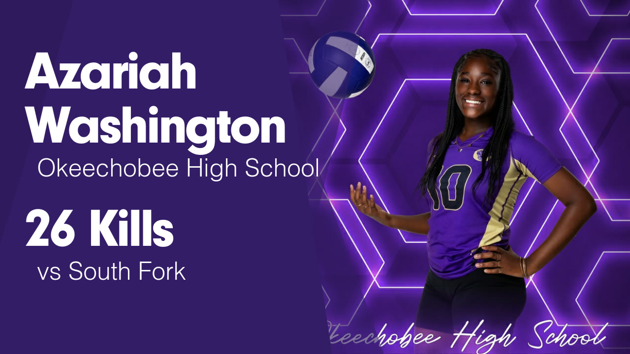 26 Kills vs South Fork - Azariah Washington highlights - Hudl