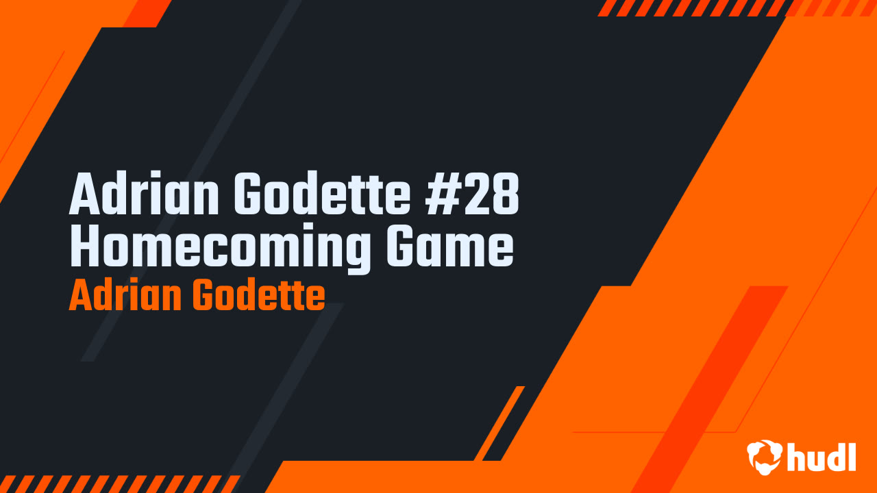 Adrian Godette #28 Homecoming Game - Adrian Godette highlights - Hudl