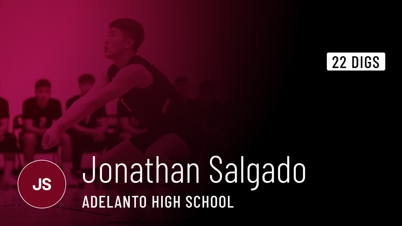 22 Digs vs RIM OF THE WORLD - Jonathan Salgado highlights - Hudl