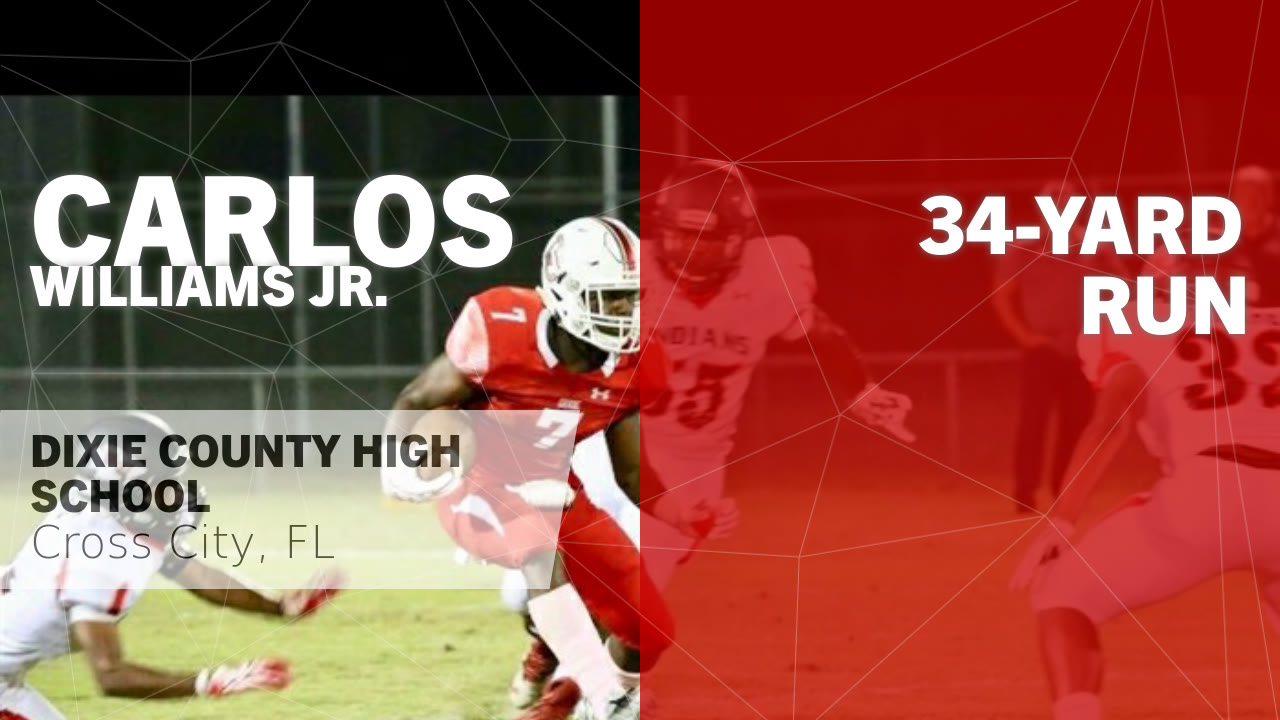 Carlos Williams Jr S Cross City Fl Video 34 Yard Run Vs