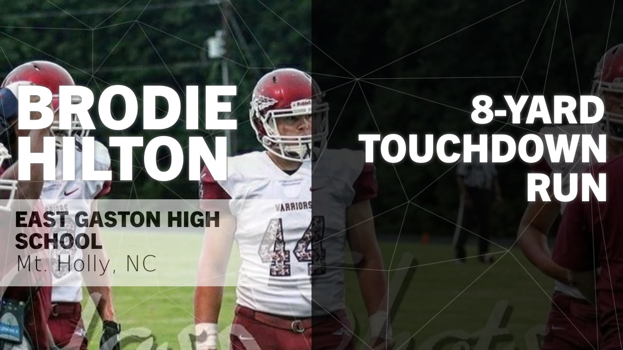 Brody Hilton S Mt Holly Nc Video 8 Yard Touchdown Run Vs East