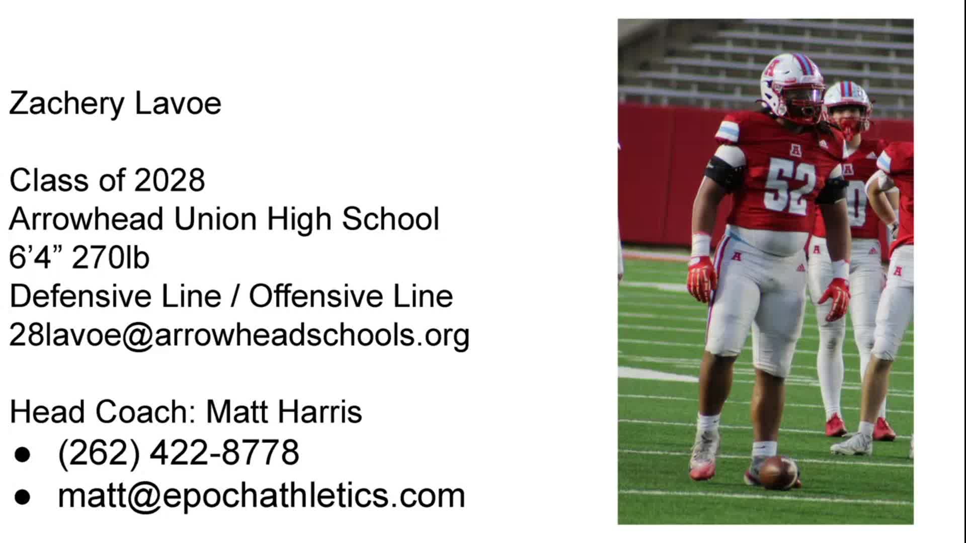 Zachery Lavoe Sophomore Season Highlights